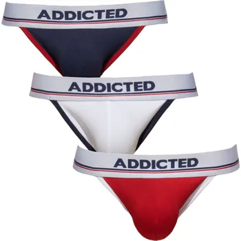 Pánské erotické prádlo 3PACK pánské jocksy Addicted vícebarevné (AD1010P-3COL) XL Možnost vrácení zboží ZDARMA do 120 dnů!