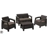 DEOKORK Zahradní ratanová sestava CORFU hnědá 42149811