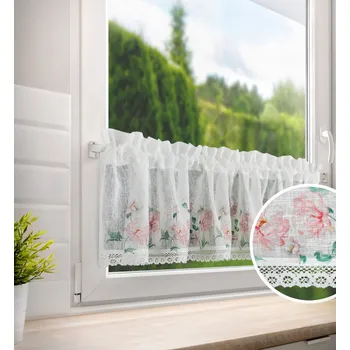 Dekorační krátká vitrážová záclona do kuchyně RIMA 150x30 cm MyBestHome