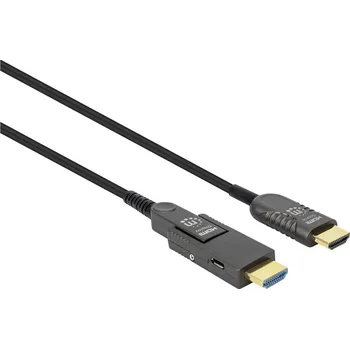 Počítač Manhattan HDMI kabel Zástrčka HDMI-A, Zástrčka HDMI Micro-D 70 m černá 355544 4K UHD HDMI kabel