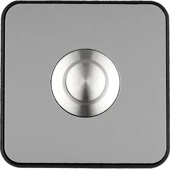 Domovní zvonek Grothe 64181 zvonek optika ušlechtilé oceli , černá