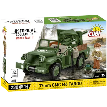 Stavebnice COBI Americké terénní vozidlo 37mm GMC M6 FARGO COBI 3116 - World War II 1:35