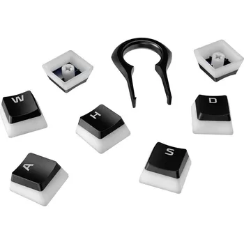 Klávesnice HyperX Pudding Keycaps krytky na klávesy, provedení pro DE klávesnice, černá