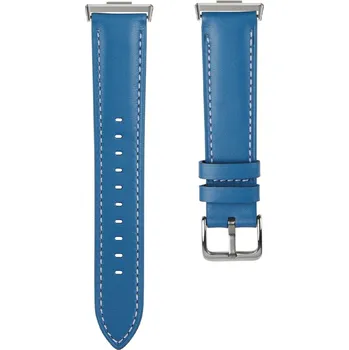 Ostatní příslušenství k chytrým hodinkám eses Kožený řemínek pro Huawei Watch Fit 3, 4 a 4 Pro - Modrý