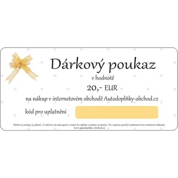 Dárková visačka ADO Pro Dárkový poukaz na nákup zboží v hodnotě 20 EUR