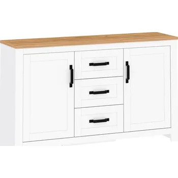 Komoda Komoda, bílá alba / dub craft zlatý, LANZETTE E