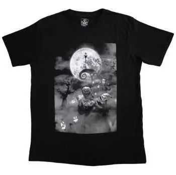 Pánské tričko Merch The Nightmare Before Christmas: The Nightmare Before Christmas Unisex T-shirt: Oogie Scene (medium) M