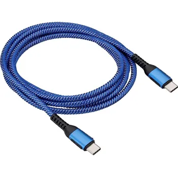 Mobilní telefon Akyga USB kabel USB-C ® zástrčka, USB-C ® zástrčka 1.80 m modrá AK-USB-38