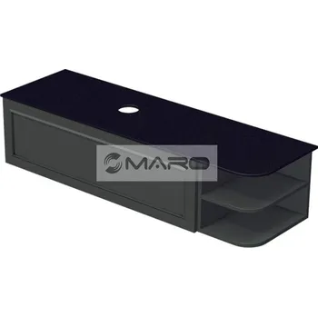 Koupelnový nábytek Smart50 Grifel Skříňka pod umyvadlovou mísu, s 1 zásuvkou, s výřezem O, závěsná, odklad P, 151,5 x 36,2 x 50 cm, zelená, GRIF2 150 1Z RAD P 408