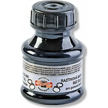 Razítková barva pro gumová razítka zelená