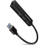 AXAGON HMA-GL3A, USB 3.2 Gen 1 hub, porty 3x USB-A + Gigabit Ethernet, kovový, kabel USB-A 20cm