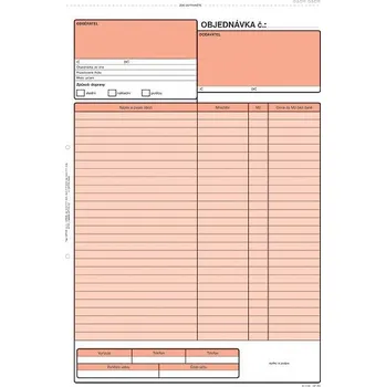 Tiskopis Objednávka A4 NCR 100listů OPT1261