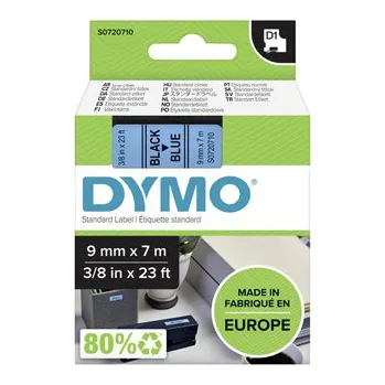Pásek do tiskárny Páska Dymo D1 9 mm x 7m, černý tisk/modrý podklad, 40916, S0720710