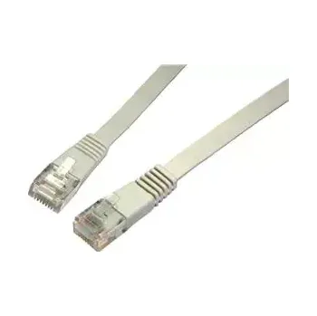 Síťový kabel SOLARIX patch kabel plochý CAT5E UTP LSOH 10m šedý