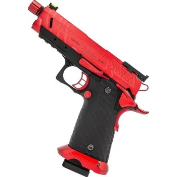 Airsoftová zbraň Vorsk CS Hi-Capa Vengeance Compact - Černá/Červená