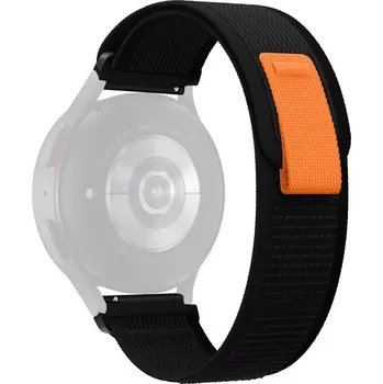 Řemínek na hodinky Nylonový řemínek Ricardo 22mm (pro Garmin Venu 3, Forerunner 265, Vívoactive 4 aj.), černý, Quick Release