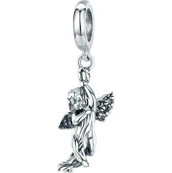 Přívěsek NUBIS® Stříbrný přívěsek korálek na náramek andělíček - B0494