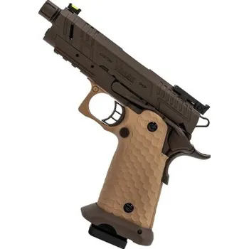 Airsoftová zbraň Vorsk CS Hi-Capa Vengeance Compact - Tan/Bronze