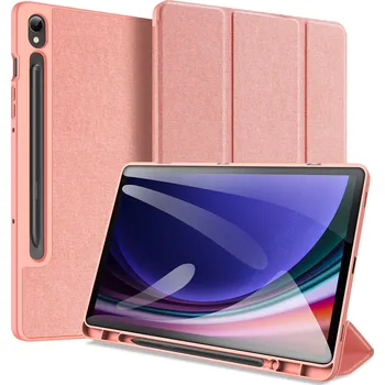 Pouzdro na tablet Dux Ducis Domo pro Samsung Galaxy Tab S9 FE růžové