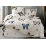 Povlékáme.cz Francouzské bavlněné povlečení Motýli 200x220 70x90