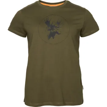 Pánské tričko Pinewood Dámské lovecké tričko Moose - 24 Velikost: XL Hunting Olive