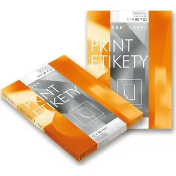 Samolepící etiketa Štítek bílý Label A4 S+K 70 x 29,7