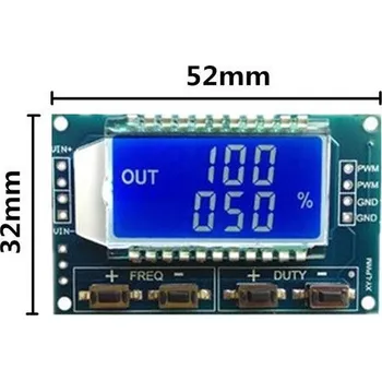 Síťový kabel PWM generátor 1Hz - 150kHz s LCD displejem