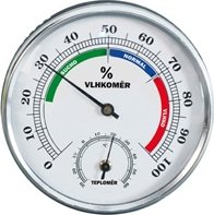 Vlhkoměr a teploměr, pr. 8,5 cm