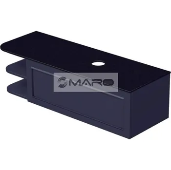 Koupelnový nábytek Smart50 Grifel Skříňka pod umyvadlovou mísu, s 1 zásuvkou, s výřezem O, závěsná, odklad L, 131,5 x 36,2 x 50 cm, modrá, GRIF2 130 1Z RAD L 410