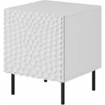 Noční stolek HOLE 2 ks. 44x40,5x53,5 cm bílá matná