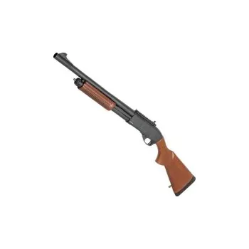 Airsoftová zbraň Plynová Brokovnice 8870 - Pravé dřevo + dárek zdarma