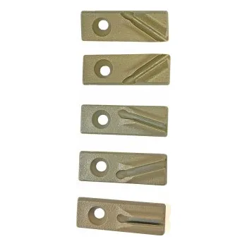 Úchyty kabeláže, šikmé na M-lok / Keymod - Dark Earth