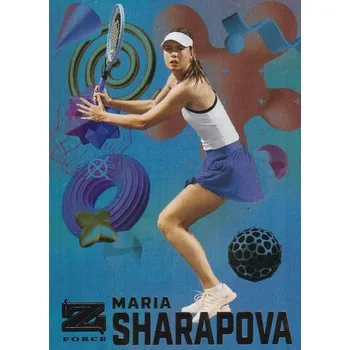 Sběratelský sportovní předmět insert karta MARIA SHARAPOVA 21-22 Metal Universe Champions Z-Force číslo Z-18