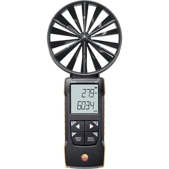 Anemometr testo 417 | Turbínkový anemometr + teploměr | 0,3 - 20 m/s | 0 - 99.999 m3/min | 0 až +50 °C | 0563 0417 0563 0417