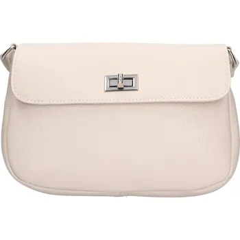 Kabelka Dámská kožená crossbody kabelka Italia Arabela - krémová
