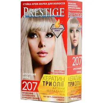 Barva na vlasy Vip's Prestige permanentní krémová barva na vlasy 207 ledová blond 115 ml