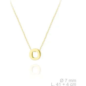 Náhrdelník Pozlacený náhrdelník s písmenem "O" Ag 925/1000