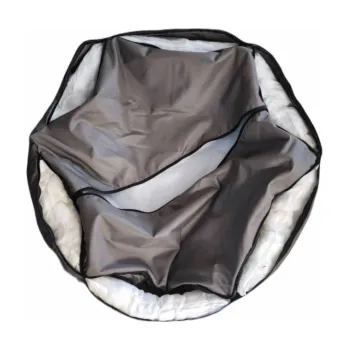 Pelíšek pro psa GO GIFT - Šestiúhelník černý XL - pelíšek pro zvířata - 75 x 55 x 15 cm