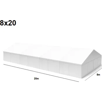 Zahradní stan TENTino Velkokapacitní párty stan 8x20 m Stav stanu: NOVÝ
