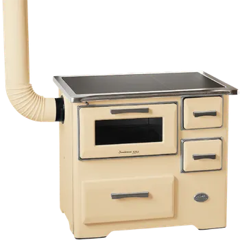 MBS SD 7 NEW LINE sporák na tuhá paliva krémový, levý