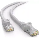 Kabel C-TECH patchcord Cat6, UTP, šedý, 30m