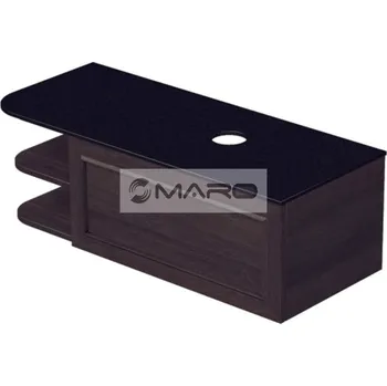 Koupelnový nábytek Smart50 Grifel Skříňka pod umyvadlovou mísu, s 1 zásuvkou, s výřezem O, závěsná, odklad L, 111,5 x 36,2 x 50 cm, tmavě hnědá, GRIF2 110 1Z RAD L 212