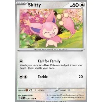 Sběratelská karetní hra Pokémon TEF 130/162 Skitty - Temporal Forces Stav: Near Mint, Verze: REVERSE HOLO