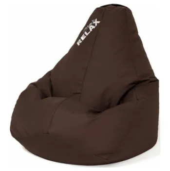 Sedací pytel Sako bag pouffe čokoládová hruška XXL 140 x 100 cm