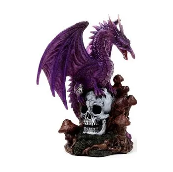 Soška - Magický sen- Duch lesa -Ametyst - Drak a lebka