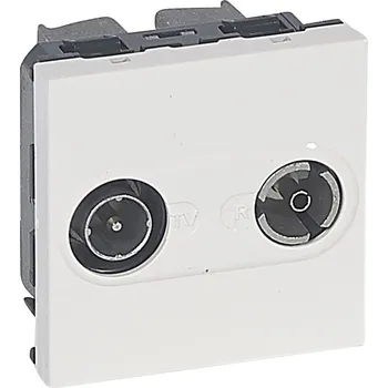 Elektrická zásuvka LEGRAND Zásuvka MOSAIC 78787 TV-R průběžná bílá 078787