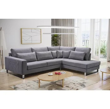 Sedací souprava Falco Rohová sedací souprava Colby šedá, pravá Astone 16