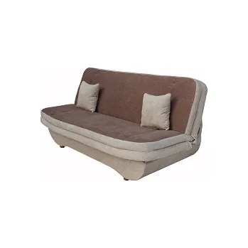 Pohovka PONTON 2 - pohovka- látka béžová/ hnědá Alfa 03/80 , bez dřevěné lišty (FE) - kolekce "E" (K250-S)