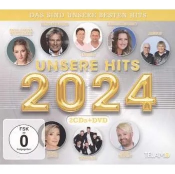 Zahraniční hudba 2CD/DVD Various: Unsere Hits 2024 (Das Sind Unsere Besten Hits) 2024