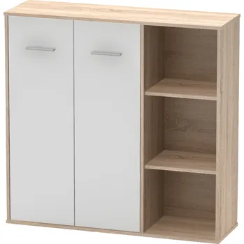 Komoda Skříňka MAURUS NEW MA 32, dub sonoma/bílá, MAURUS NEW MA 32